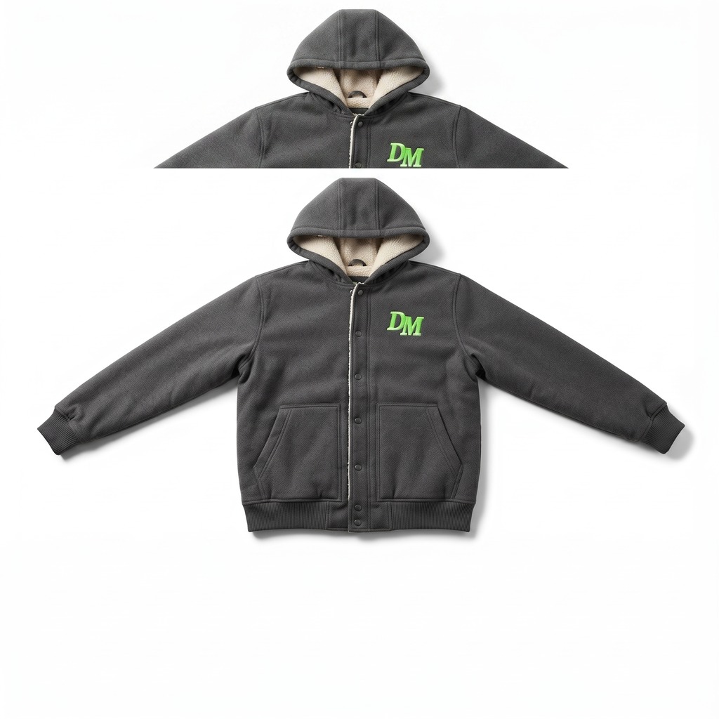 Sherpa-Lined Hooded Jacket